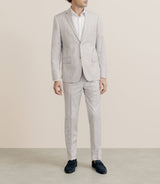 Costume en tissu carreaux beige - IZAC