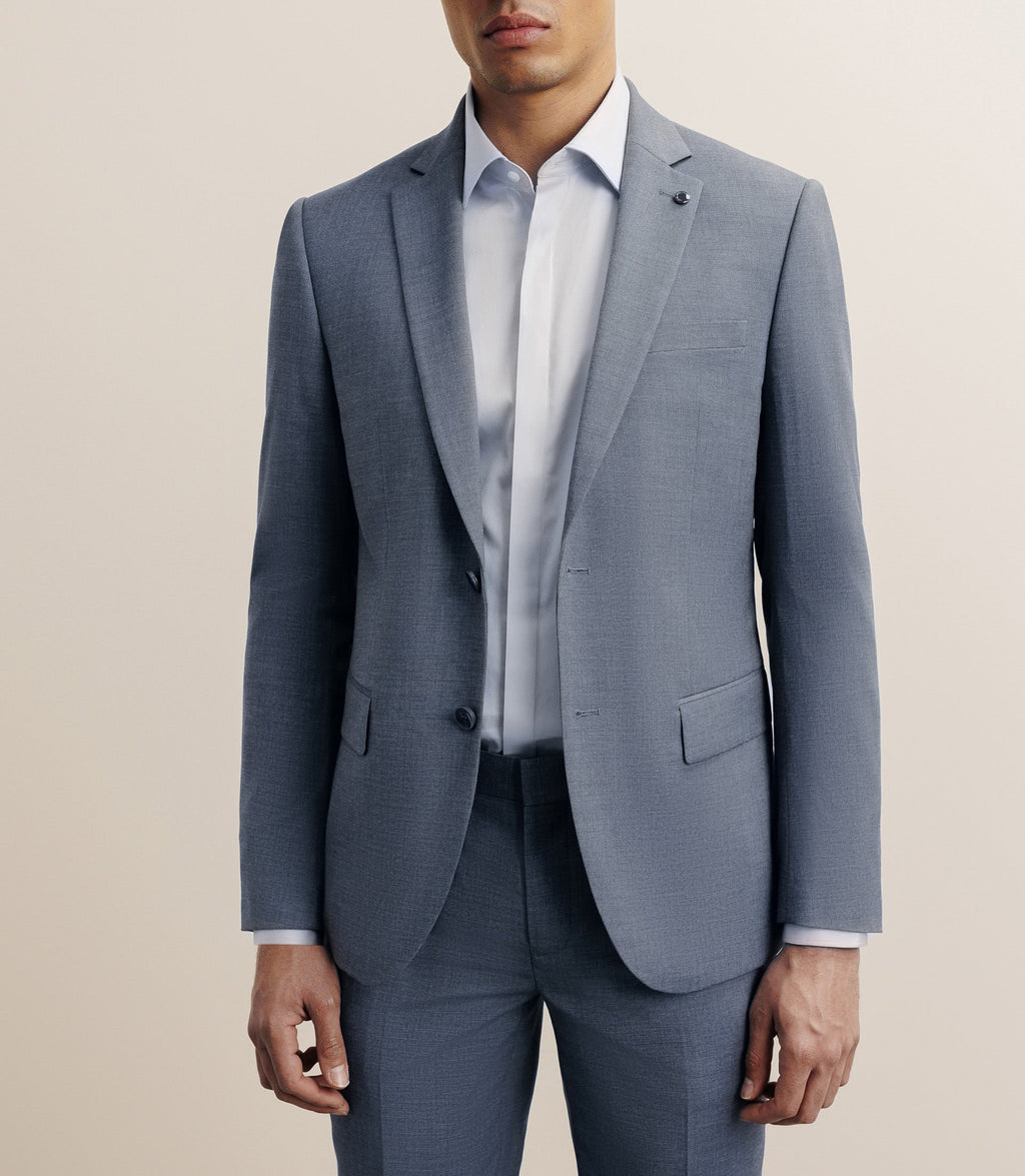 Costume avec 2 boutons bleu ciel - IZAC