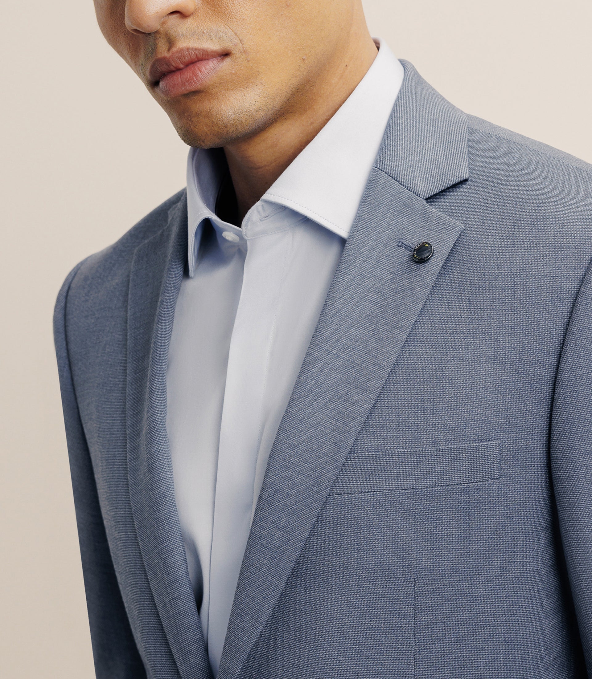 Costume avec 2 boutons bleu ciel - IZAC