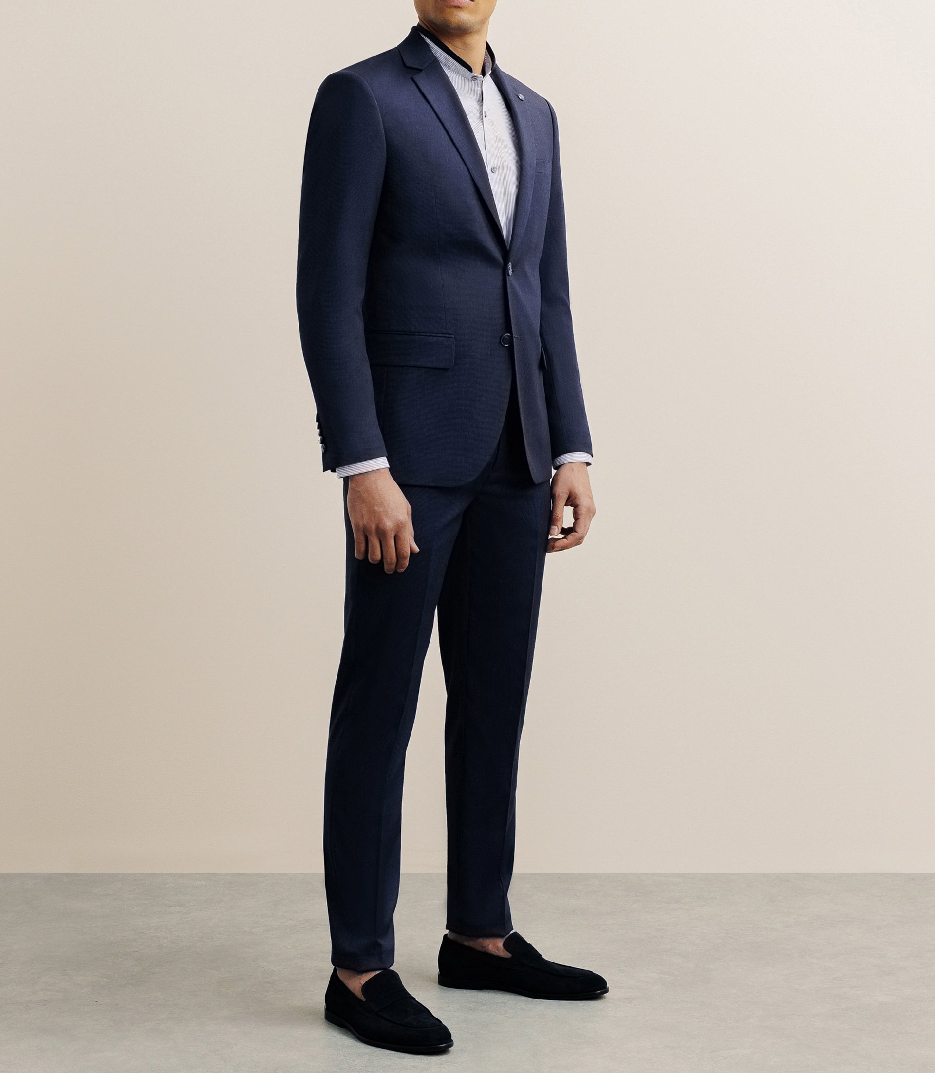 Costume avec 2 boutons bleu denim - IZAC