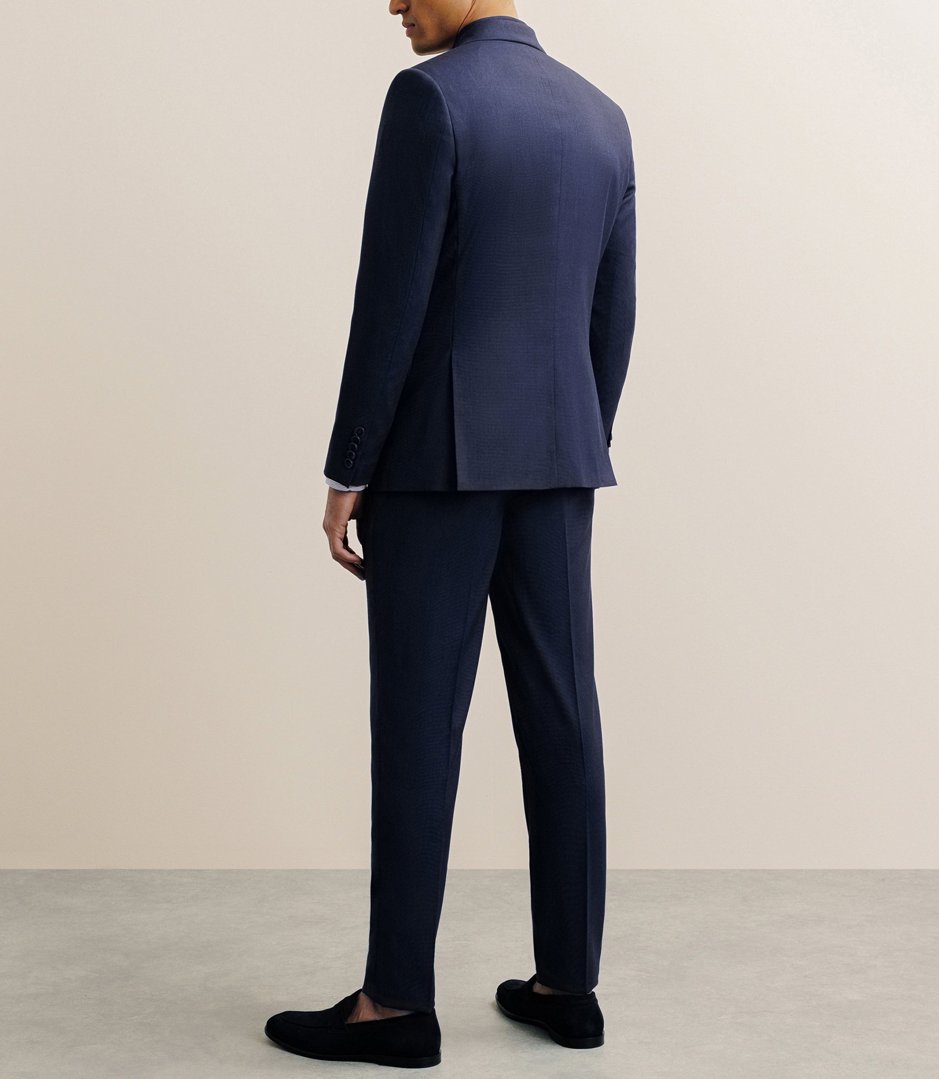 Costume avec 2 boutons bleu denim - IZAC