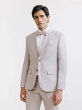 Costume 2 boutons laine majoritaire beige - IZAC