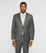 Costume 2 boutons en laine gris - IZAC