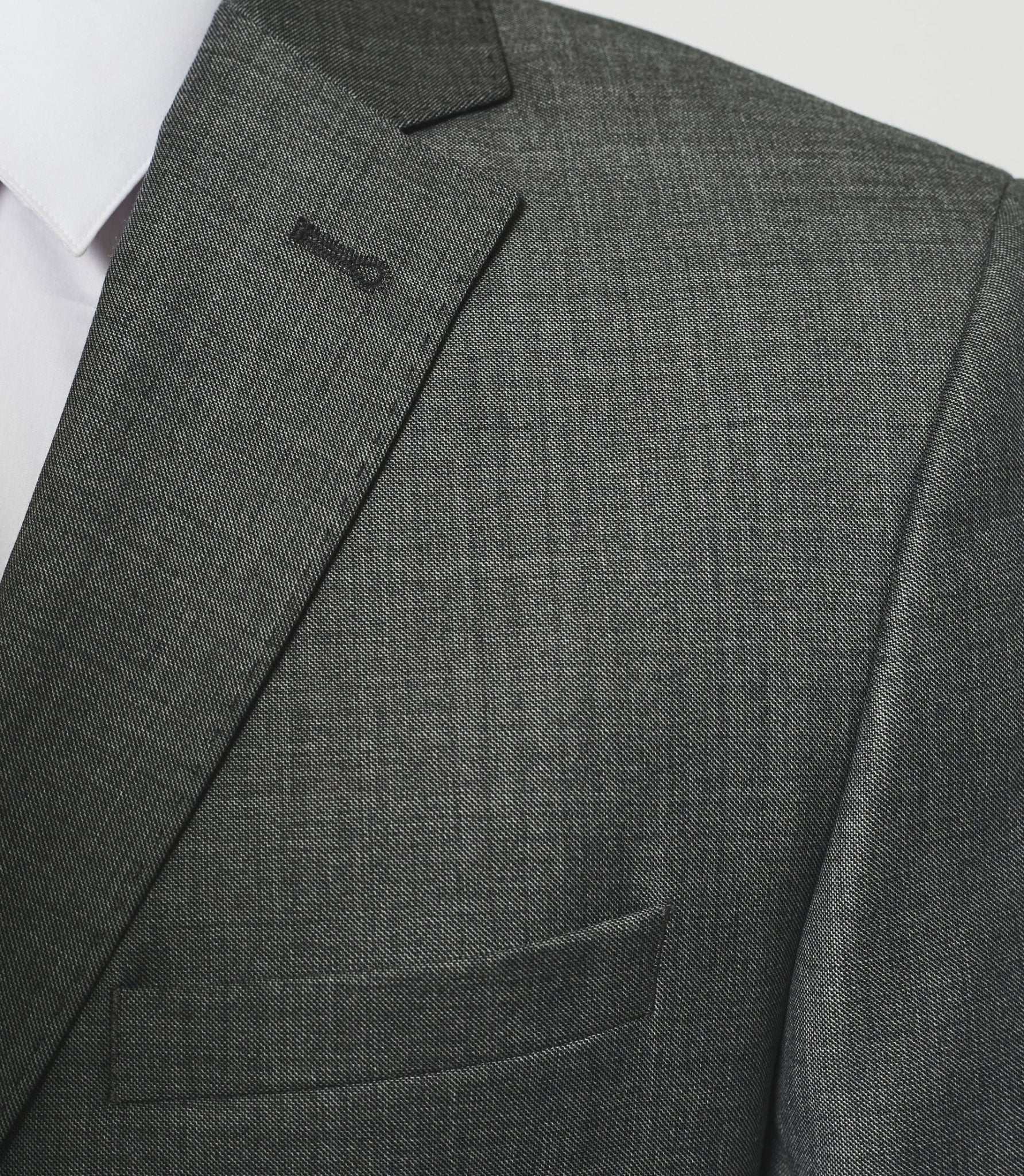 Costume 2 boutons en laine gris - IZAC