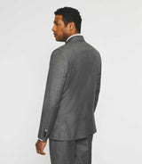 Costume 2 boutons en laine gris - IZAC