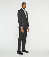 Costume 2 boutons en laine kaki LATIN