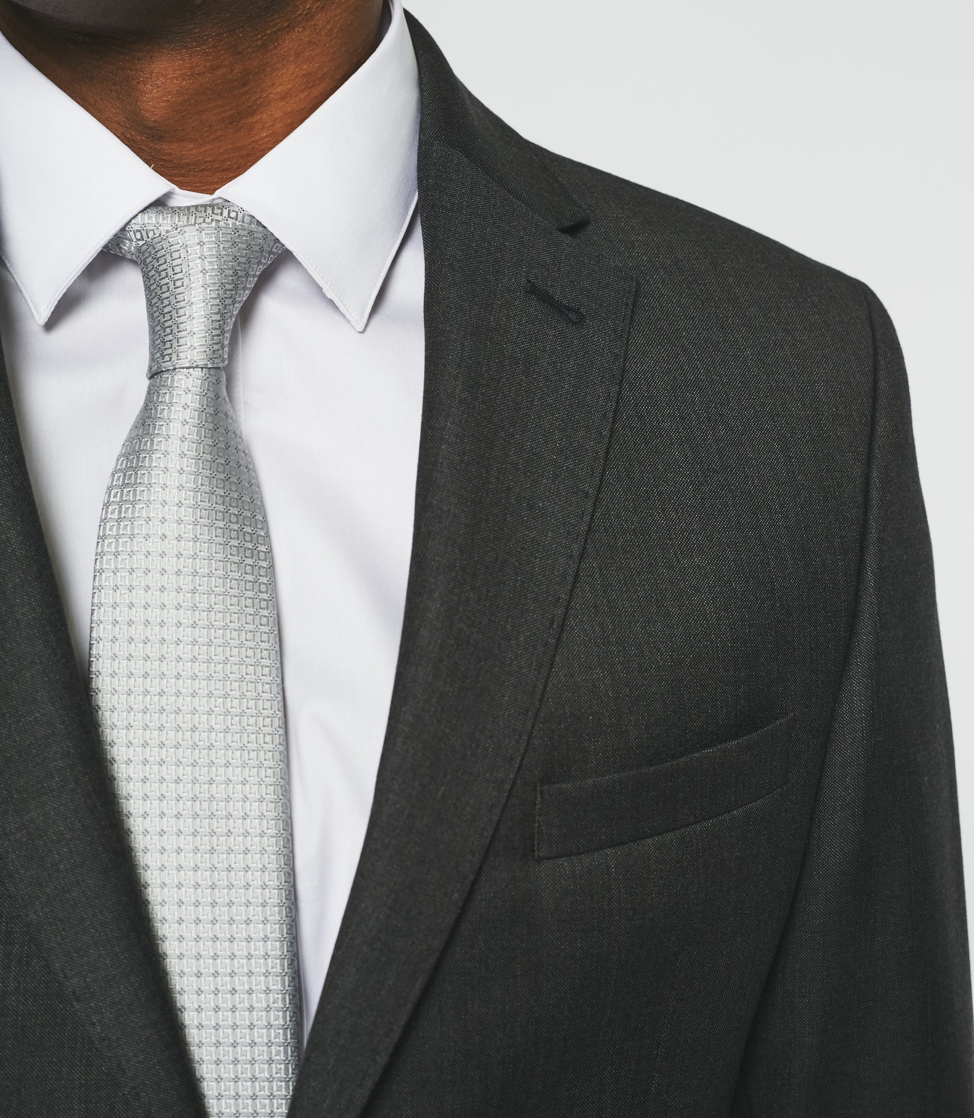 Costume 2 boutons en laine kaki LATIN