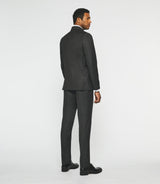 Costume 2 boutons en laine kaki LATIN