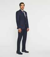 Costume 2 boutons en laine bleu marine LATIN IZAC