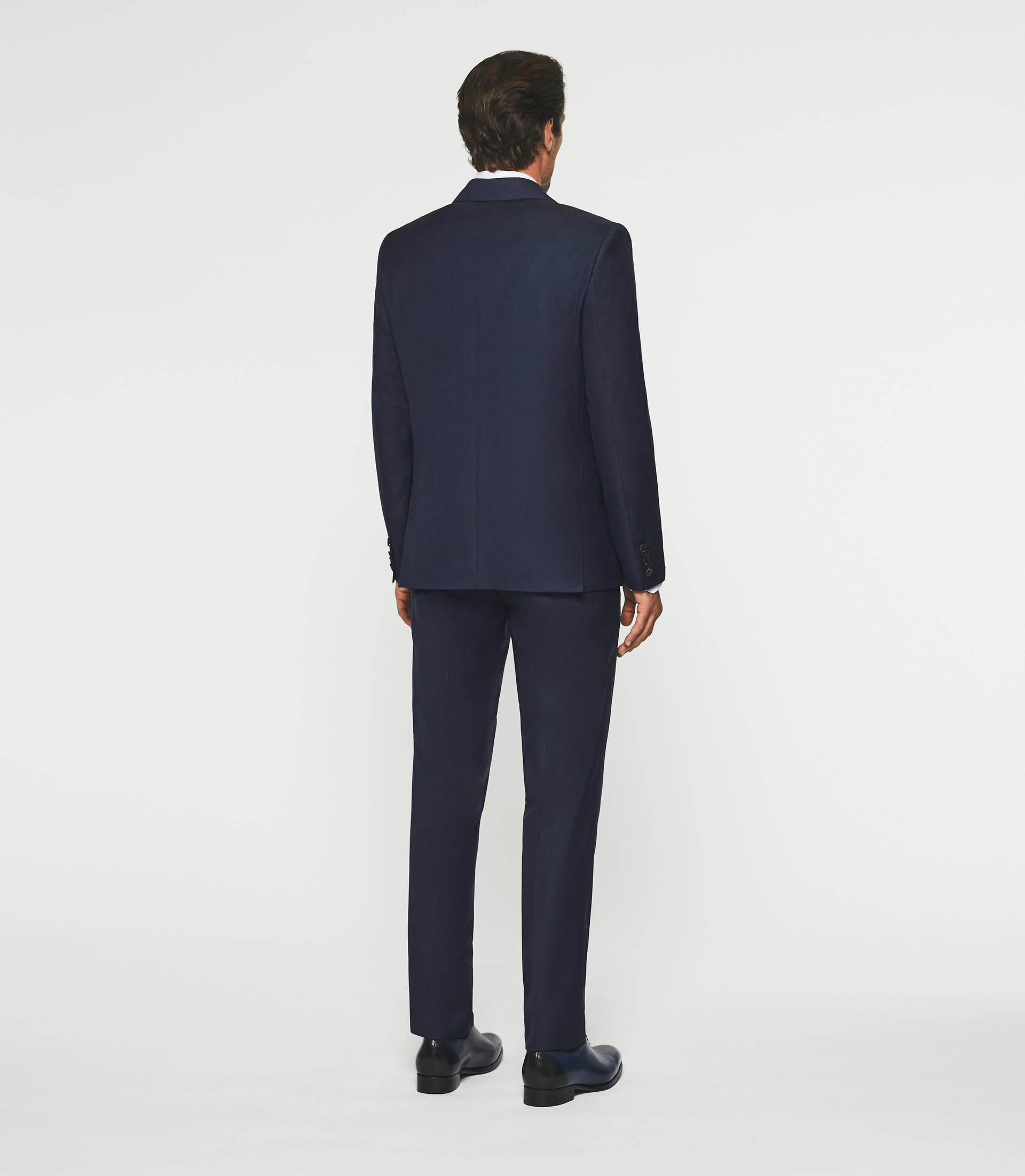 Costume 2 boutons en laine bleu marine LATIN IZAC