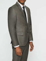 Costume 2 boutons en laine taupe LATIN - IZAC