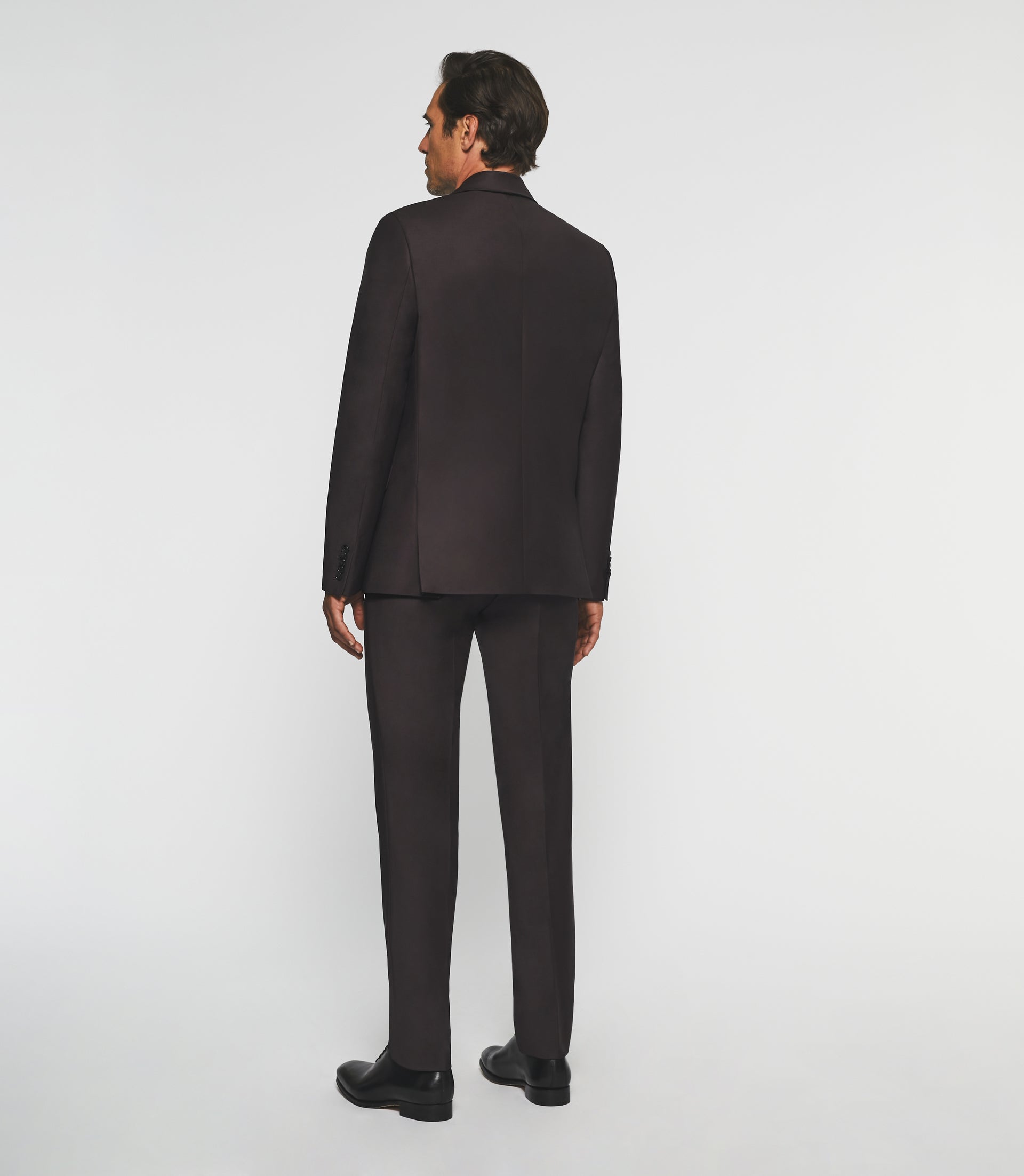 Costume cérémonie 2 boutons en laine bordeaux LIMONE - IZAC