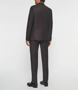 Costume cérémonie 2 boutons en laine bordeaux LIMONE - IZAC