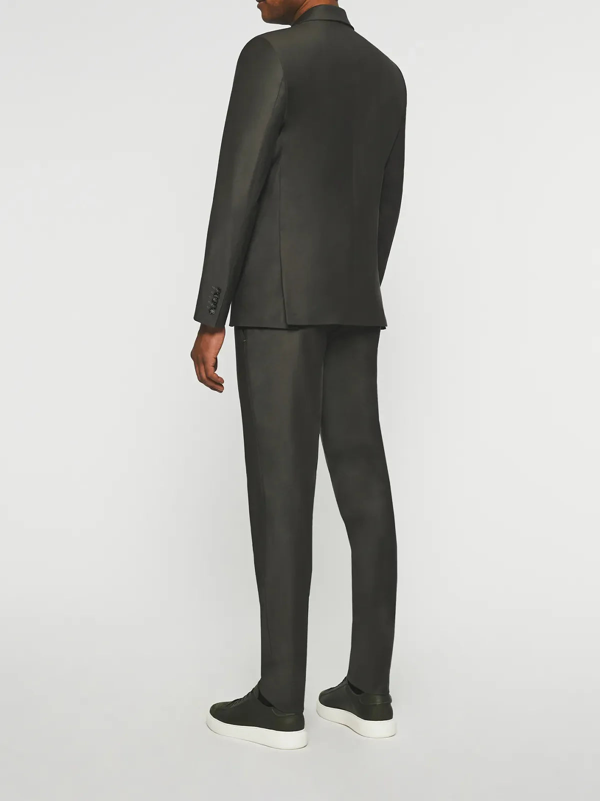 Costume cérémonie 2 boutons laine kaki LIMONE - IZAC