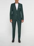 Costume 2 boutons en laine vert LIMONE - IZAC