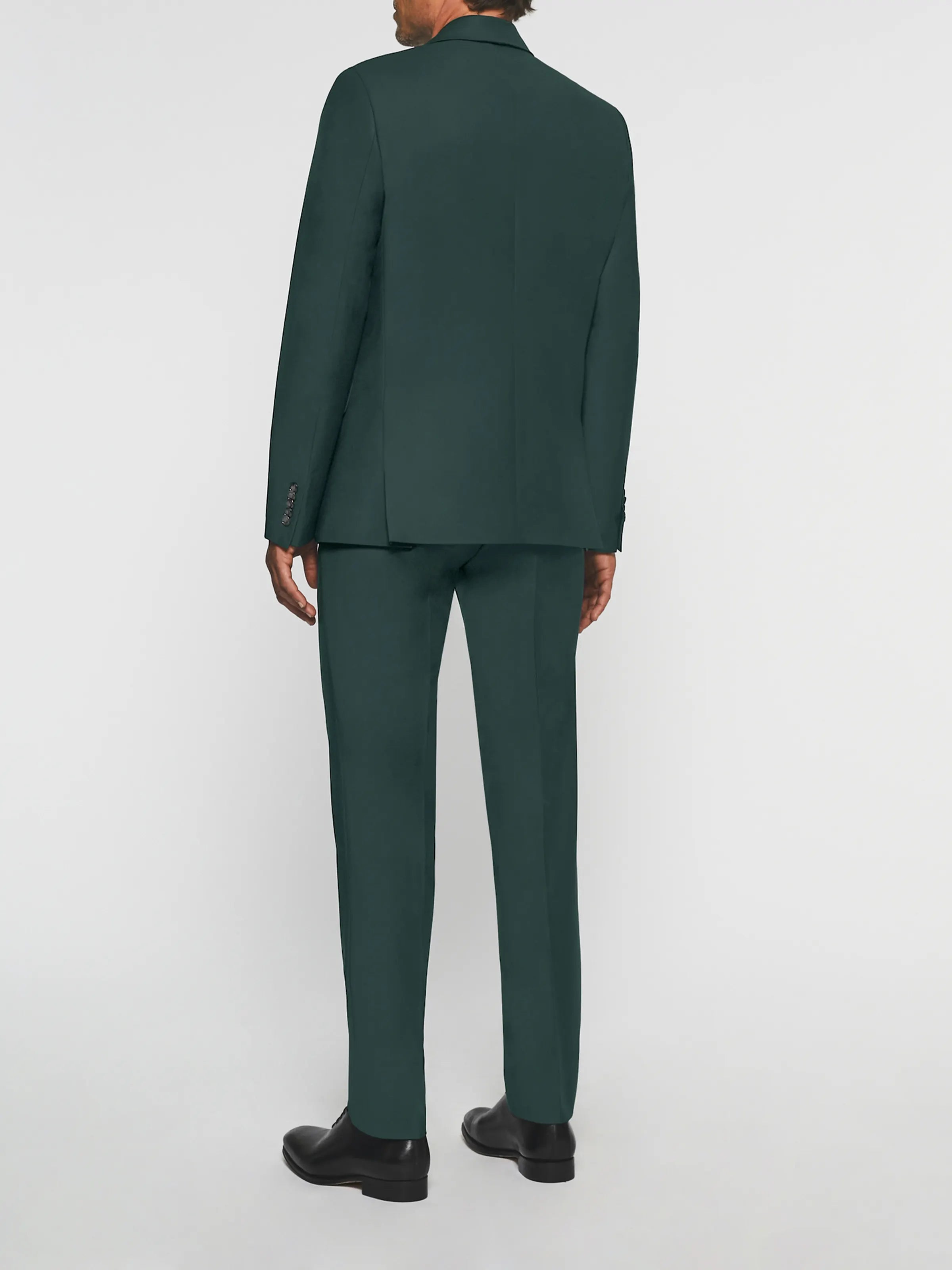 Costume 2 boutons en laine vert LIMONE - IZAC