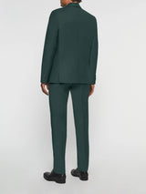 Costume 2 boutons en laine vert LIMONE - IZAC