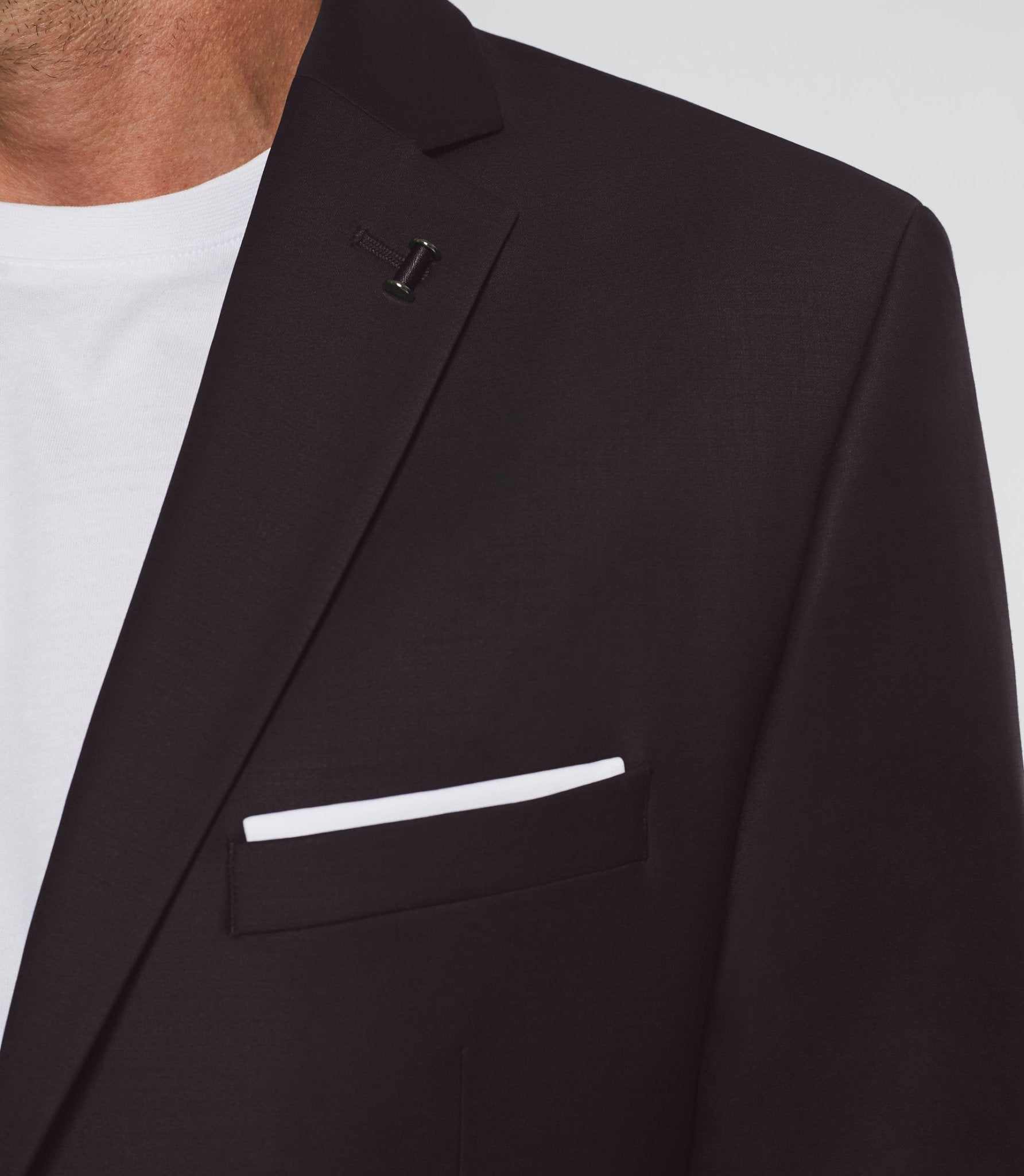 Costume 2 boutons en laine violet LIMONE - IZAC