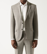 Costume à carreaux esprit Prince de Galles beige LECCE - IZAC