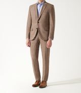 Costume à carreaux esprit Prince de Galles marron - IZAC