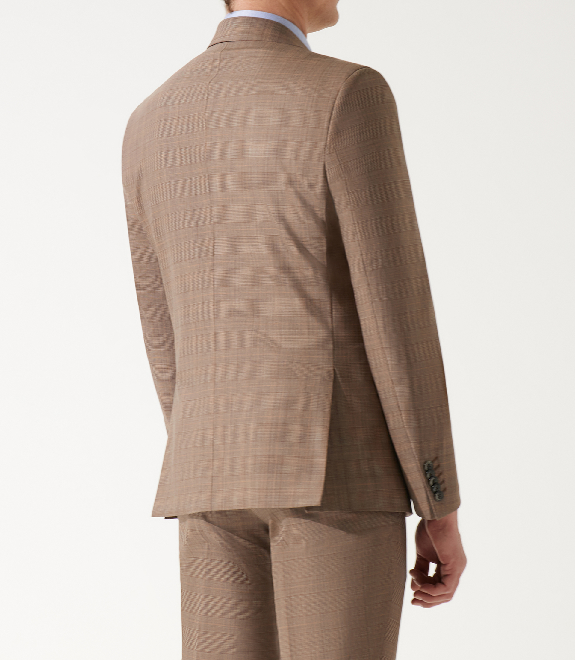 Costume à carreaux esprit Prince de Galles marron - IZAC