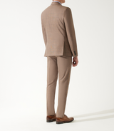 Costume à carreaux esprit Prince de Galles marron - IZAC