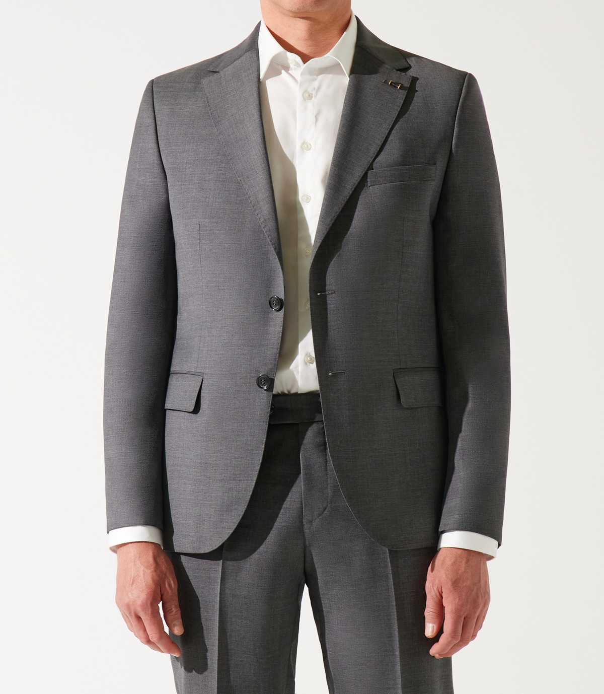 Pantalon ville laine GRIS-MOYEN