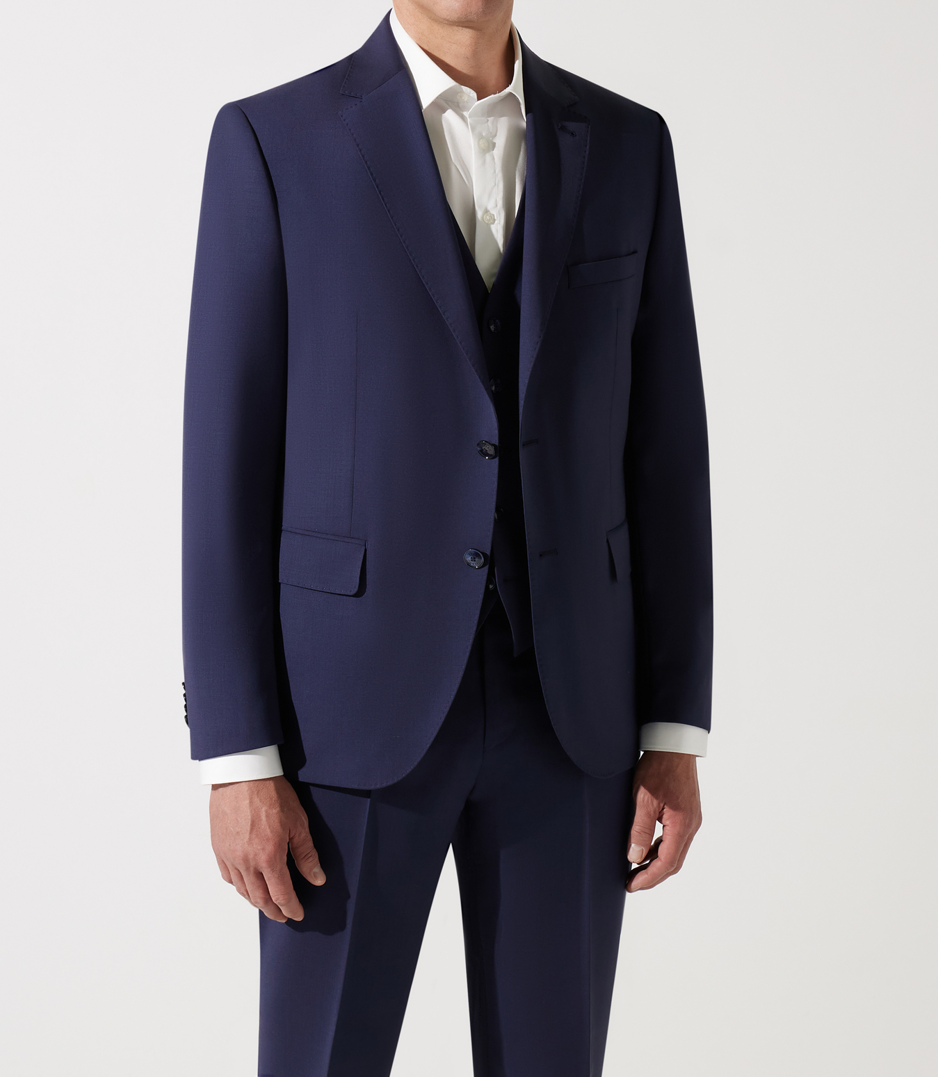 Pantalon ville laine bleu marine LIBRE - IZAC