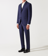 Costume 2 boutons en laine marine - IZAC