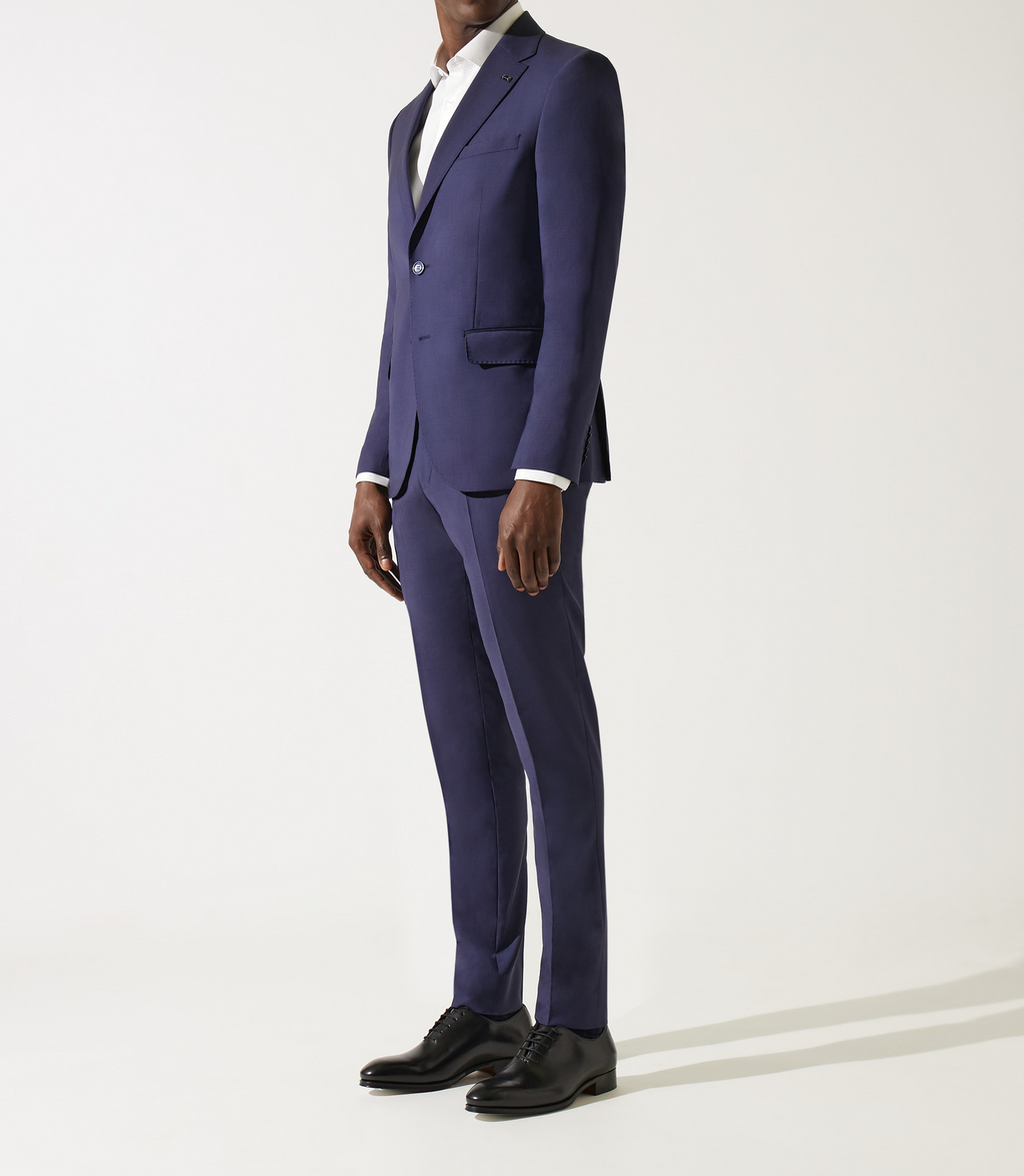 Pantalon ville laine bleu marine LIBRE