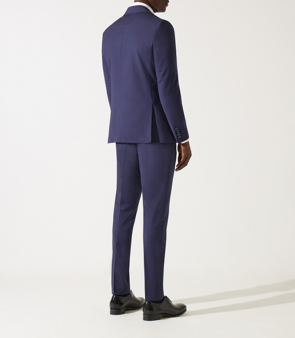 Pantalon ville laine bleu marine LIBRE