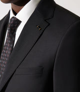 Costume en laine 2 boutons noir - IZAC