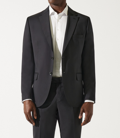 Costume en laine 2 boutons noir - IZAC