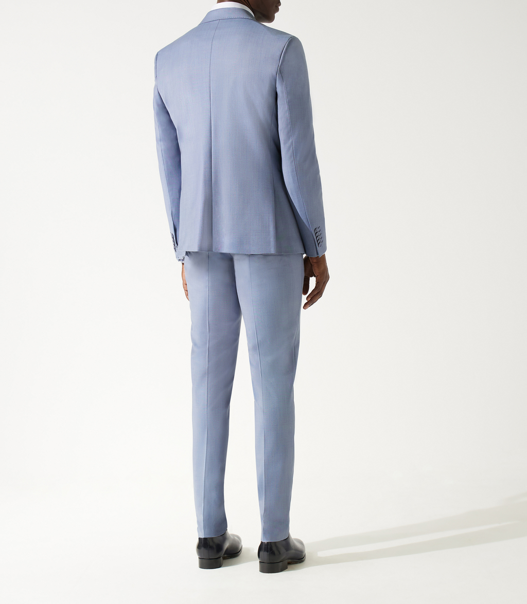 Costume 2 boutons bleu ciel - IZAC