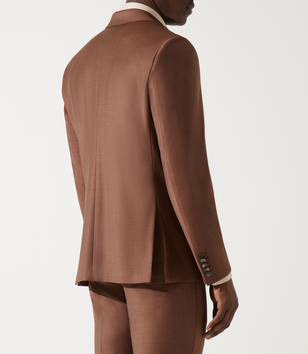 Costume 2 boutons marron cannelle - IZAC