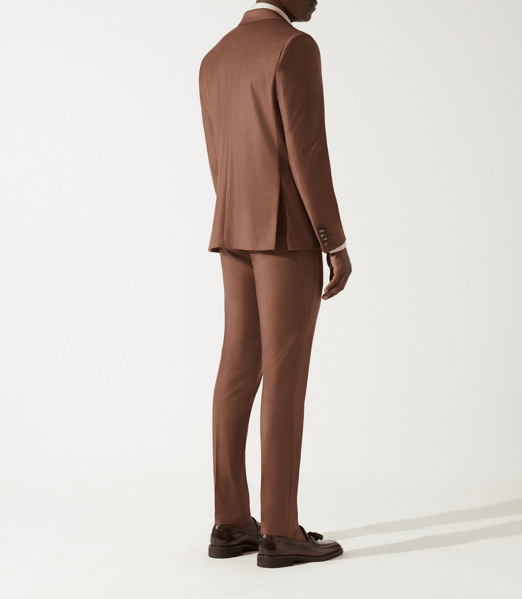 Costume 2 boutons marron cannelle - IZAC