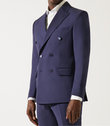 Costume croisé bleu marine - IZAC