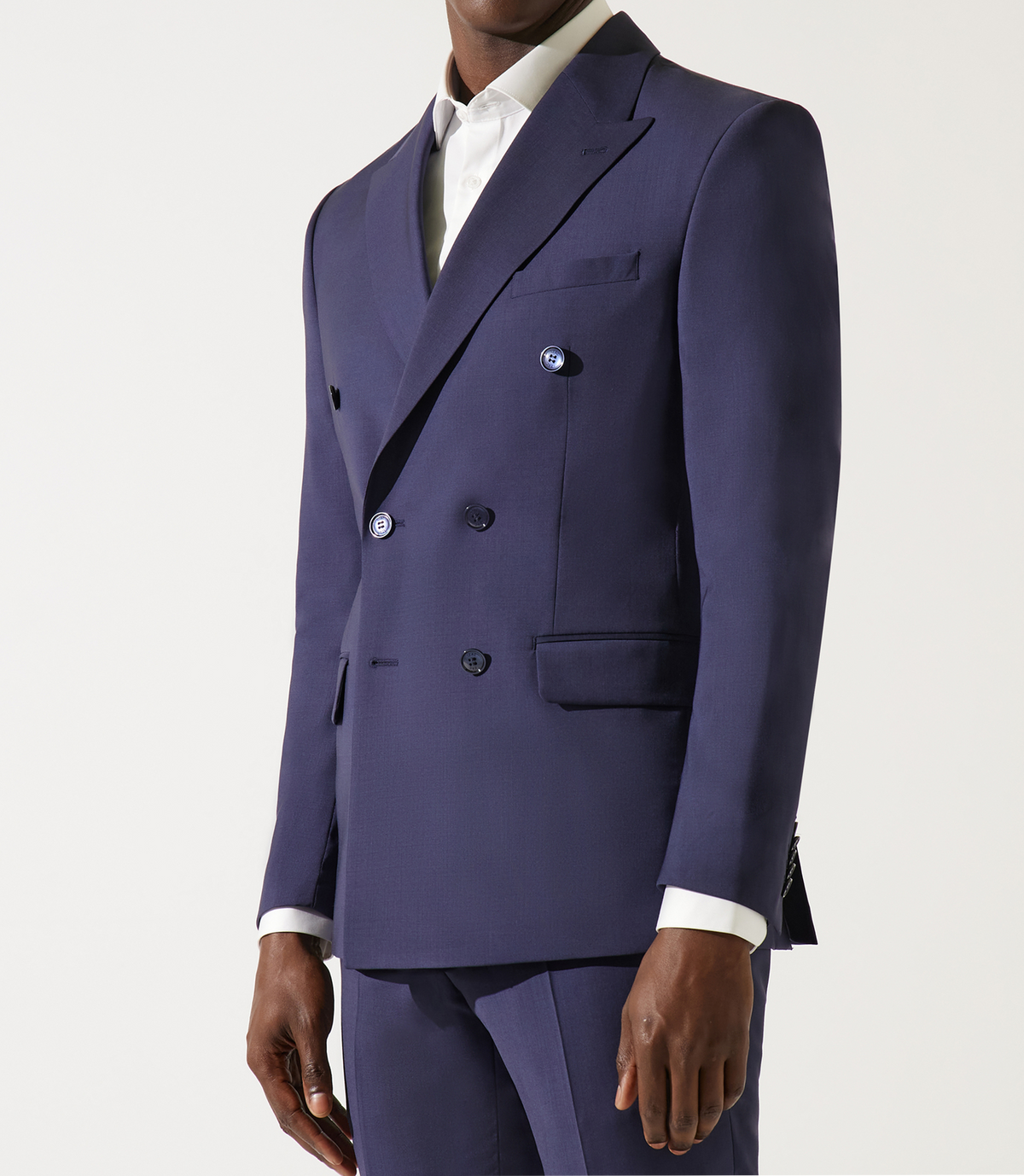Costume croisé bleu marine - IZAC
