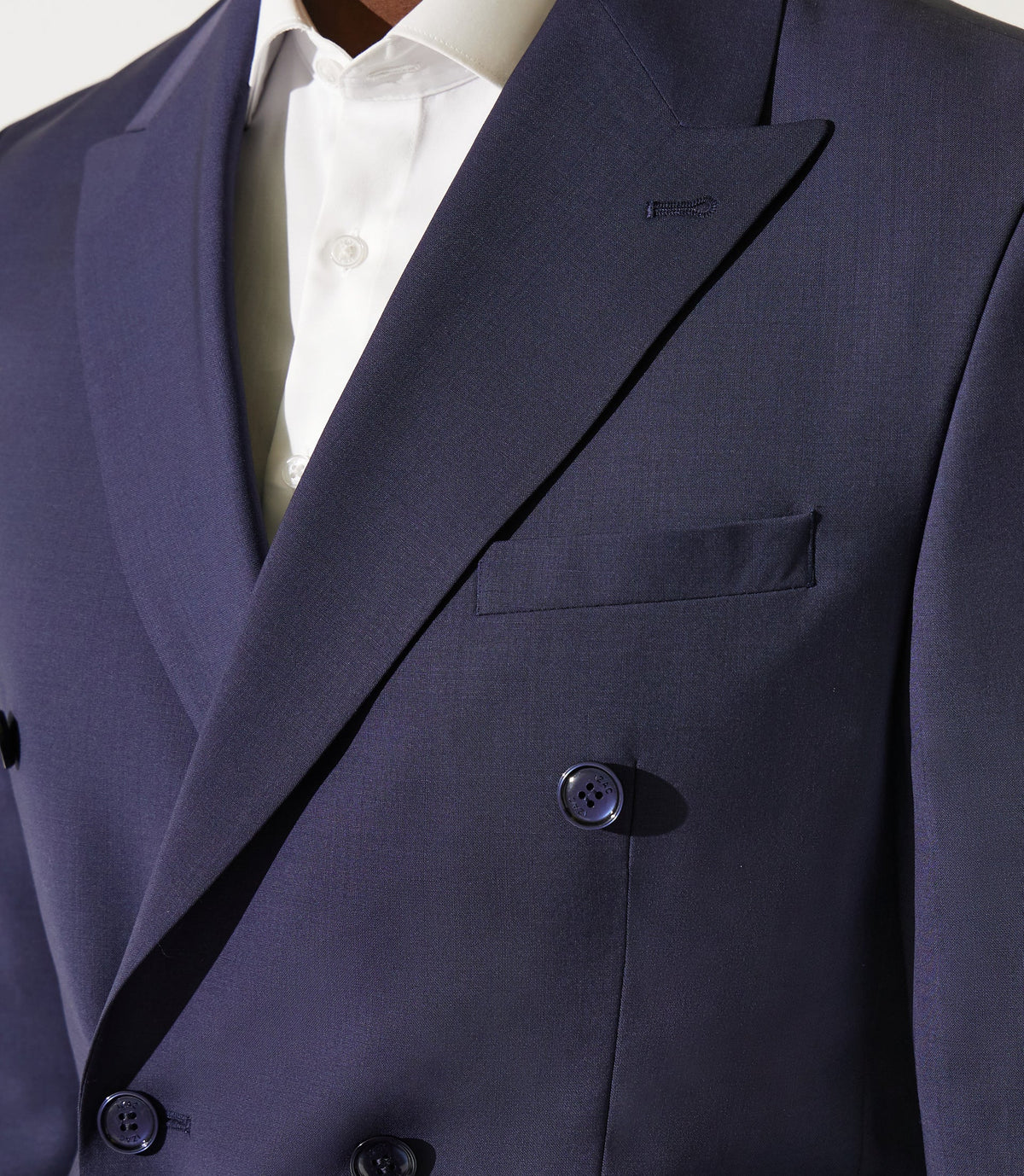 Costume croisé bleu marine - IZAC