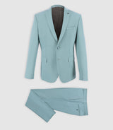 Costume 2 boutons aspect brillant kaki clair - IZAC