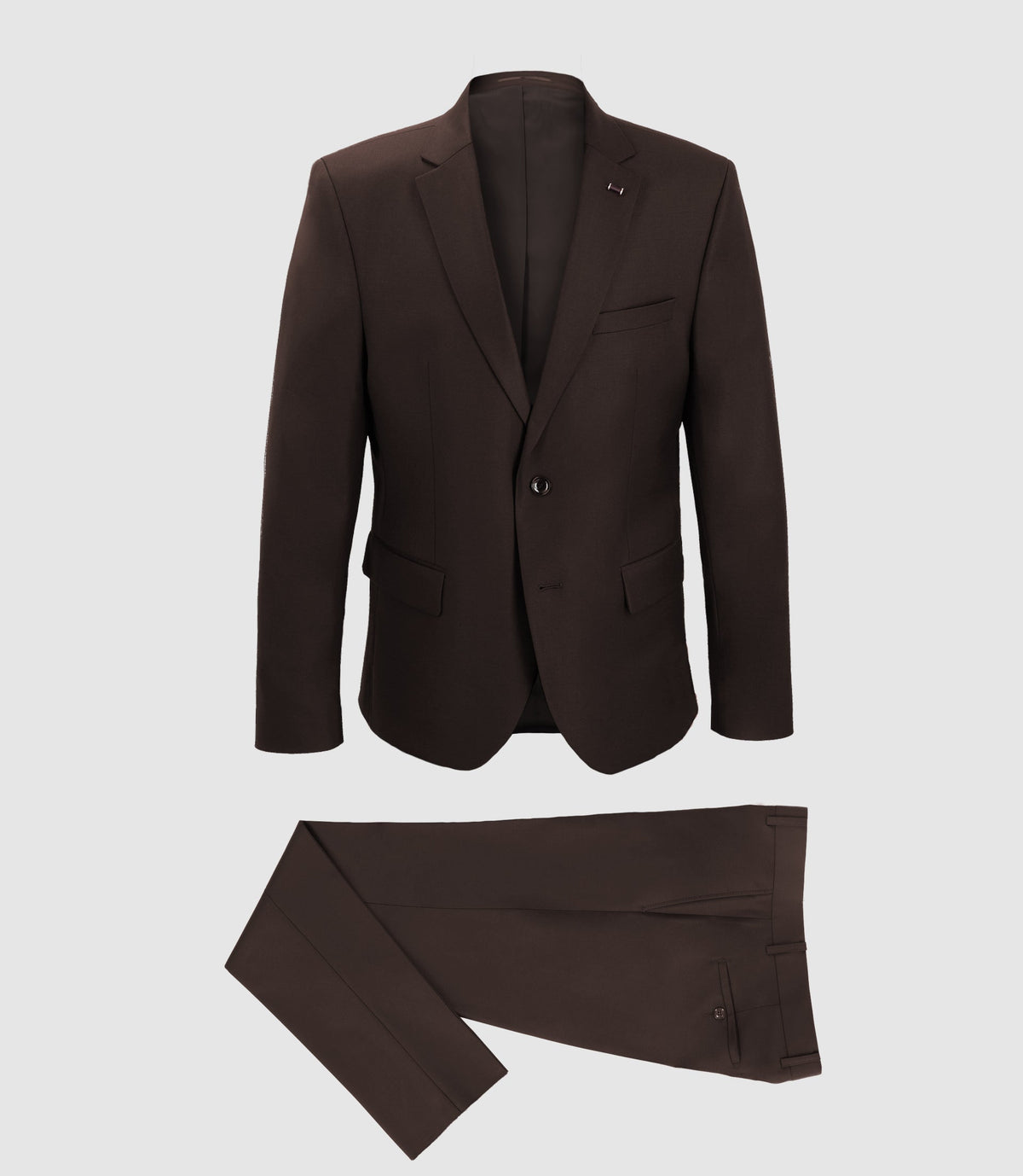 Costume 2 boutons MARRON - IZAC