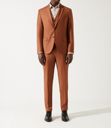 Costume 2 boutons orange brulé - IZAC