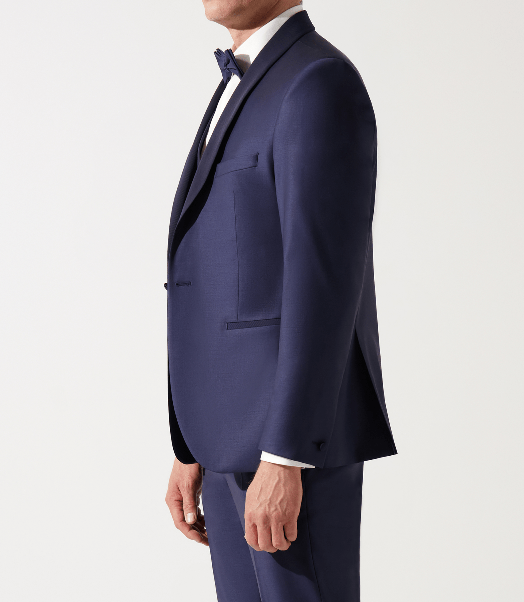 Costume de cérémonie à col châle marine - IZAC