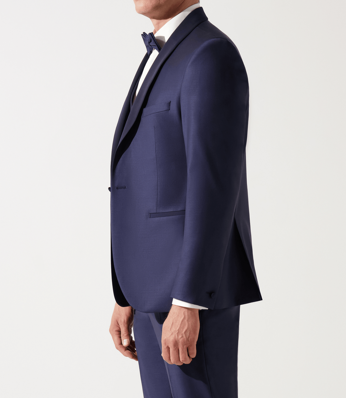 Costume de cérémonie à col châle marine - IZAC