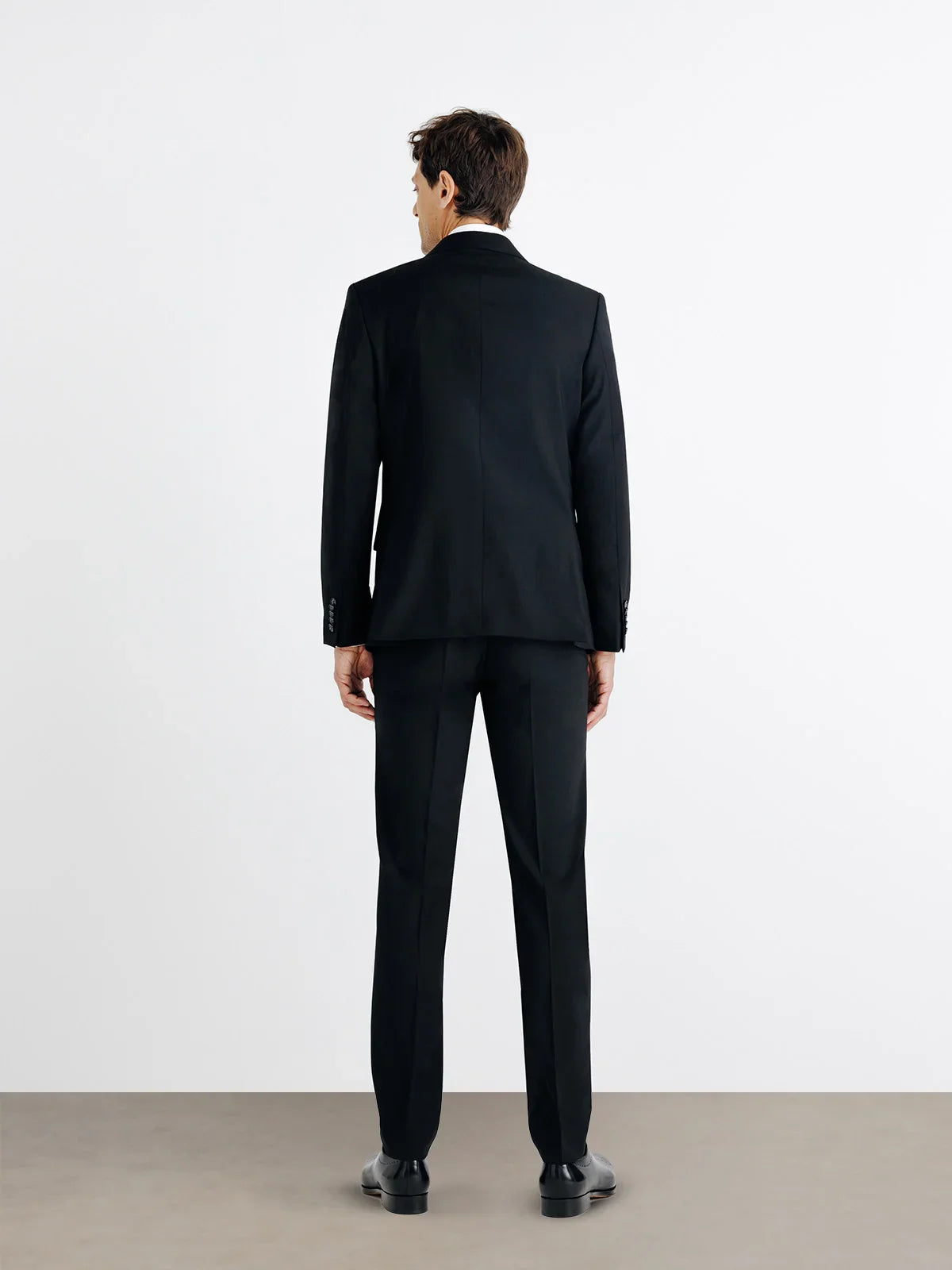 Costume 2 boutons en laine noir - IZAC