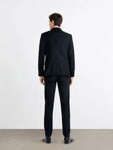 Costume 2 boutons en laine noir - IZAC