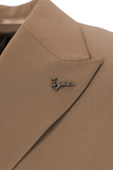 Costume croisé camel - IZAC