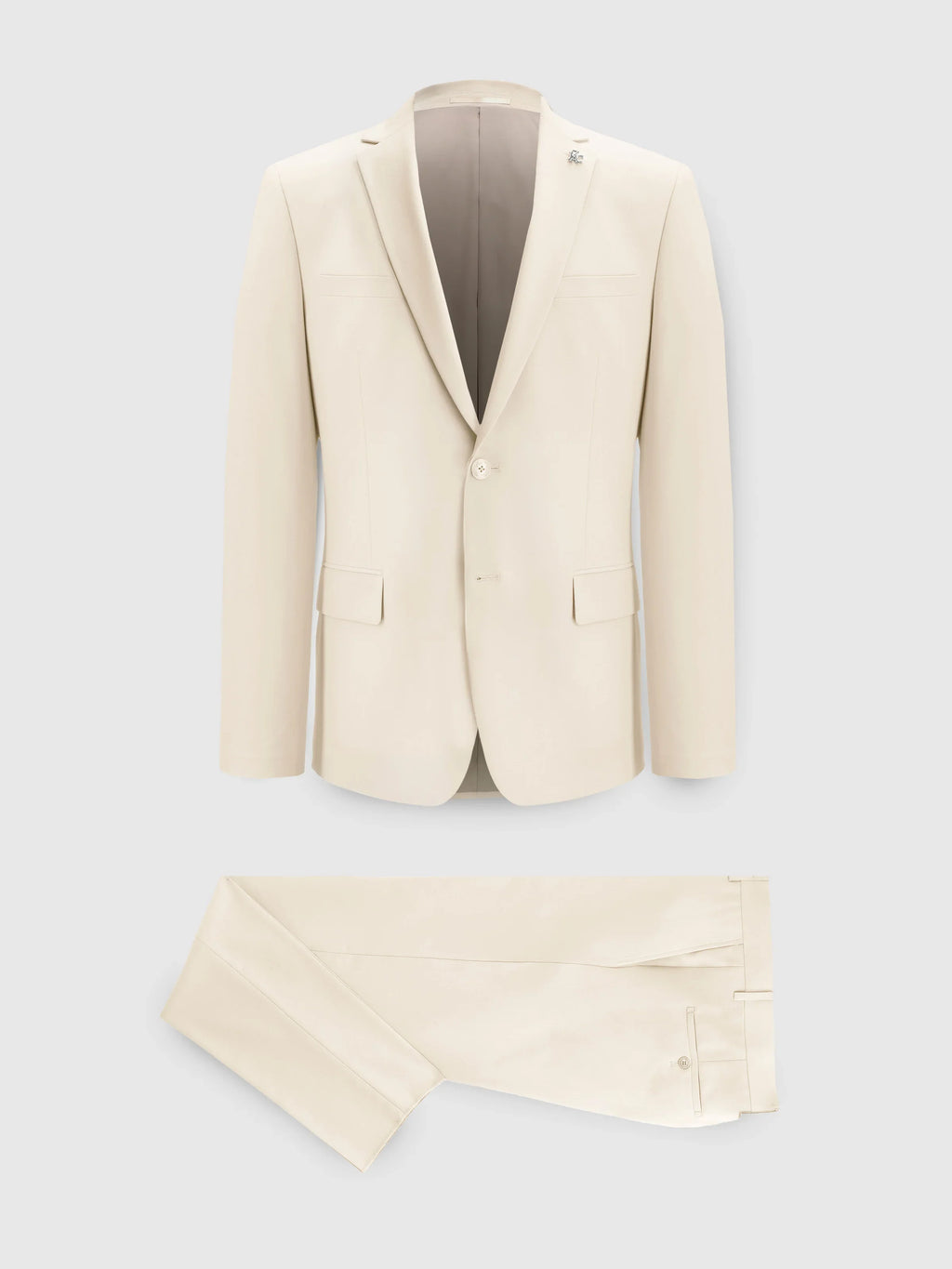 Costume 2 boutons beige clair - IZAC