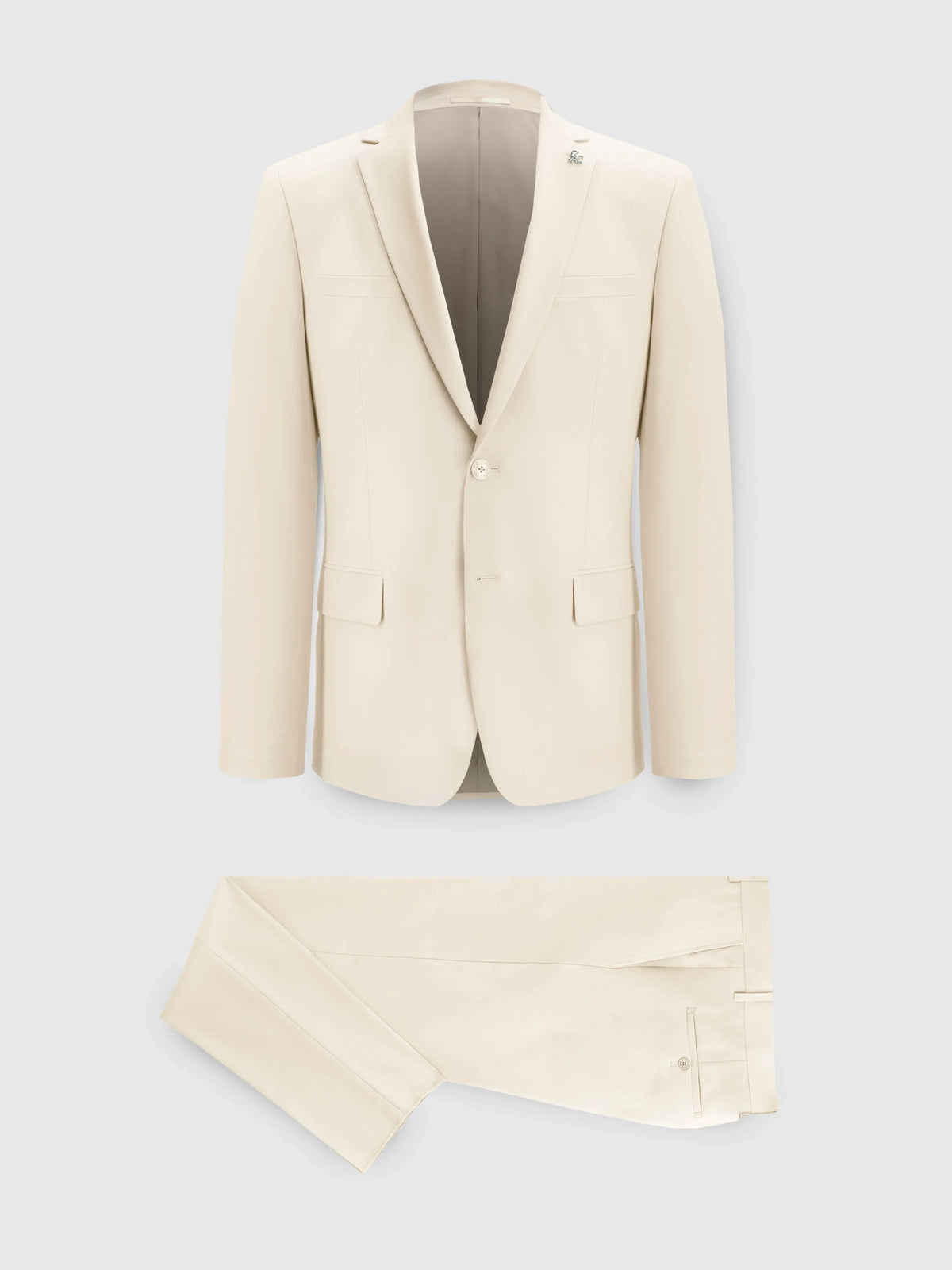 Costume 2 boutons beige clair - IZAC