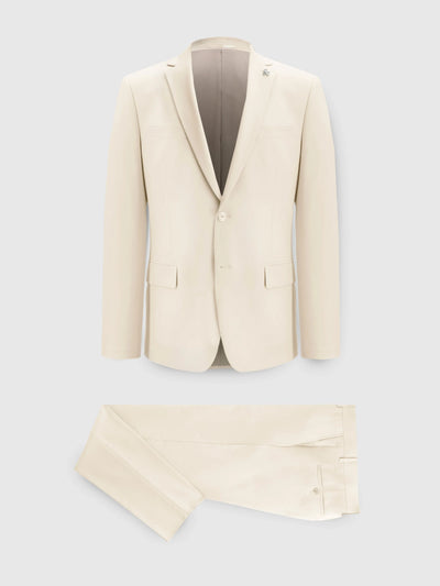 Costume 2 boutons beige clair - IZAC